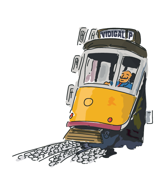Bonde ilustrado Porta 6
