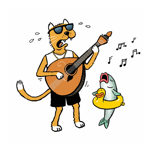 Gato e peixe, personagens Porta 6